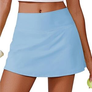 Light Blue Athletic Skort